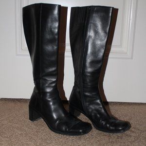 Via Spiga (W) KneeHigh Boots Size 7M Black Leather